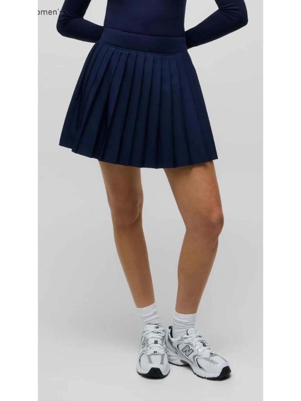 Greyson Leo Skirt Pleated Performance Skirt with Short Blue-sz XL